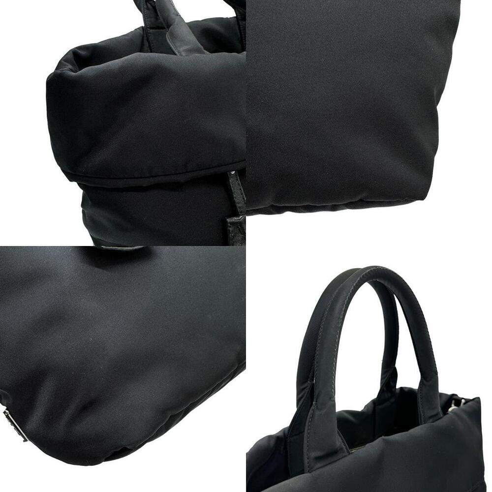 Prada reversible Shoulder tote Tessuto black nylon bag - Picture 4 of 4